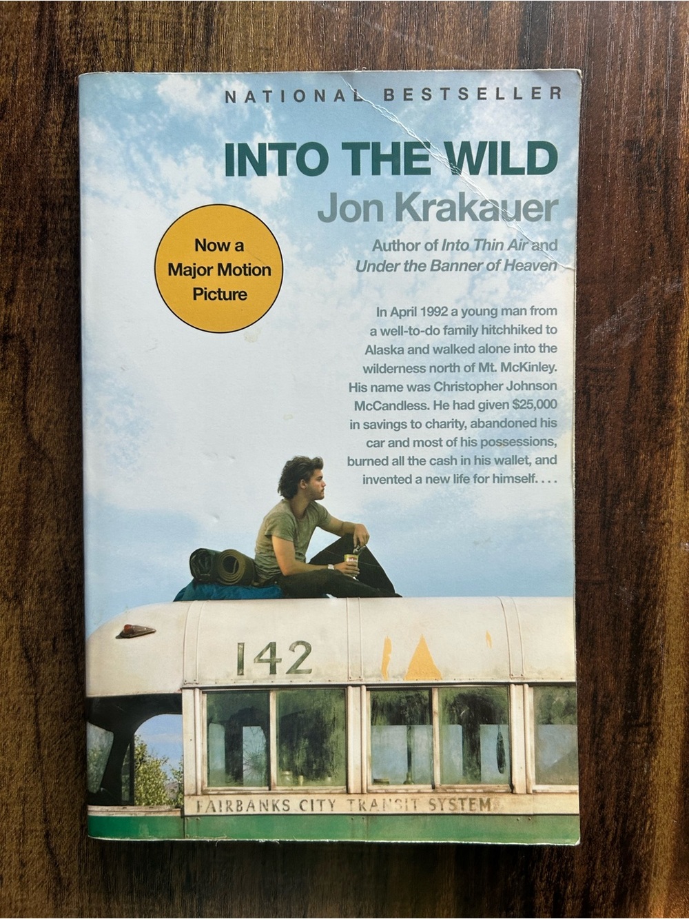 Into the Wild by Jon Krakauer — Blue & White Cover